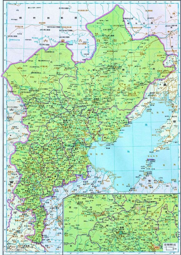 文化资料整理：直隶省：明北直隶，顺治二年(1645)改称直隶，康熙八年(1669)称直隶省，定省治.jpg
