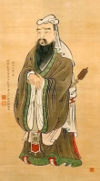 文化资料：清 焦秉贞《孔子圣迹图》 孔氏后裔、画家孔维克所绘《杏坛讲学》 日本 阿部正伦《孔子（文化资料）.jpg