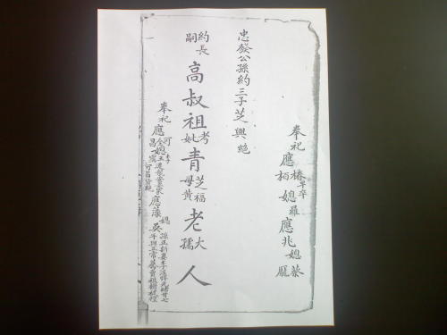 青氏家谱