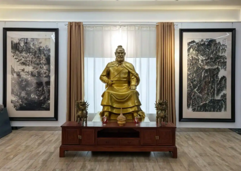 中国张氏“箭祖挥公”雕像落户京西古道九龙山（宗亲纪事）.png